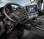 New UNI-TOUCH operating system for the Mercedes-Benz Unimog implement carrier