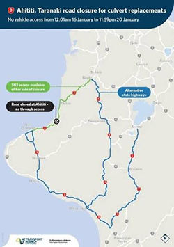 Critical fixes for major Taranaki highways