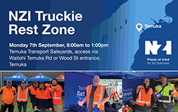 NZI Truckie Rest Zone - Temuka Monday 7th September