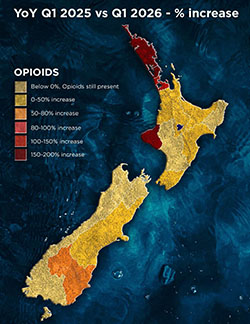 Opioid detections in New Zealand workplaces rise 35% Year-on-Year