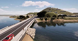 Pepe Stream Bridge works are underway