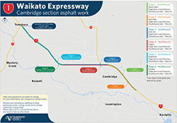 Plan ahead for major works on Cambridge section of Waikato Expressway