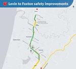 SH1 safety improvements between Levin and Foxton