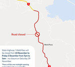 State Highway 1, Weld Pass November night-works planned
