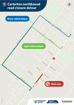 Three-week State Highway 2 rebuild set to begin next week in south Carterton